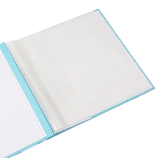 Colorbok Post Bound Fabric Album 12"X12"-Light Teal {6}