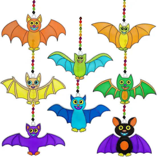 24 Sets Halloween Bat Suncatchers {5}
