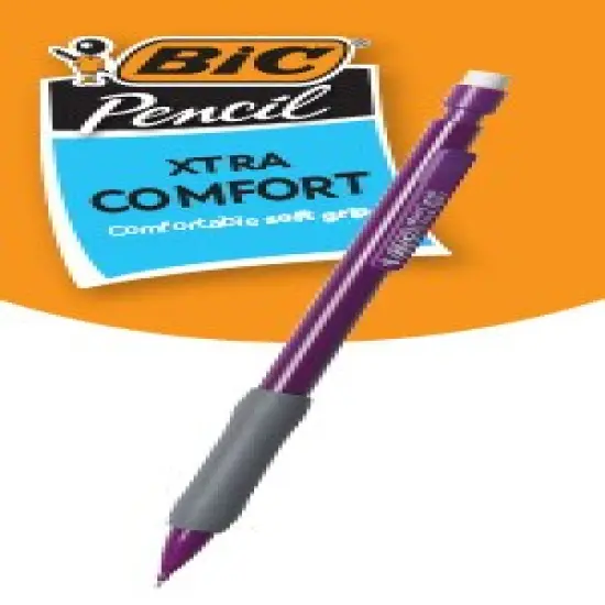 BIC Xtra Comfort Mechanical Pencils with Erasers, Medium Point (0.7mm), 12-Count Pack, Bulk Mechanical Pencils for School or Office Supplies {4}