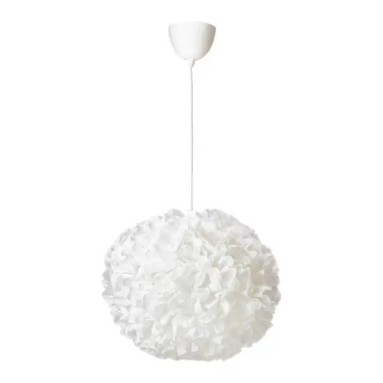 White Pendant Lamp Soft Glow Cloud 20" {2}