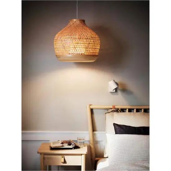 18" Pendant Lamp Bamboo Handmade {5}