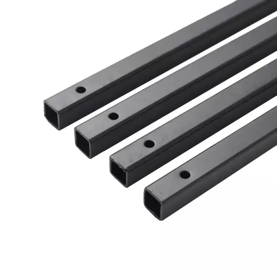 2 pcs 40" tall Matte Black Geometric Metal Stands Wedding Flower Vase Holders {4}