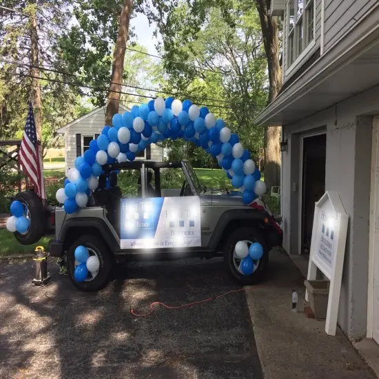 White Blue Light Blue Balloons,100 Pack 12 Inch Latex Balloons {4}