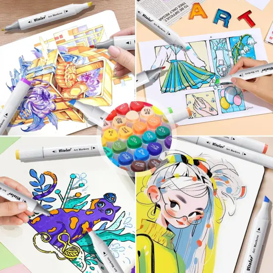 Fine Tip Art Markers for Kids Adult Painting {4}