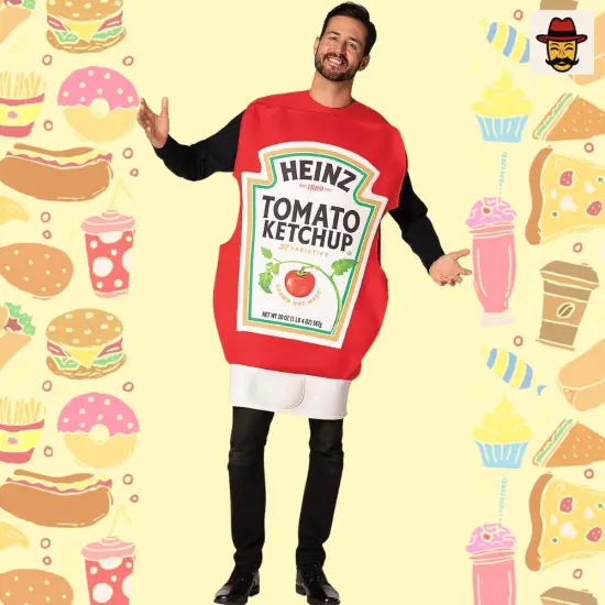 Heinz Ketchup Squeeze Bottle Costume Ideal for Parties and Festive Gatherings {2}