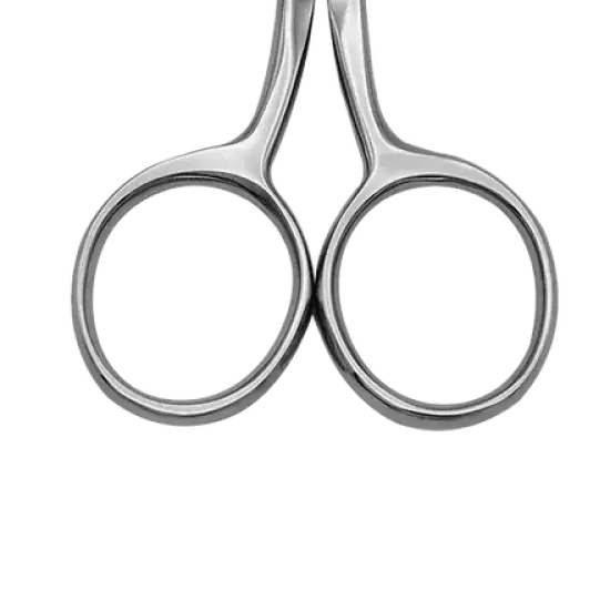 4" Straight Fine Point, Large Ring Scissors {3}