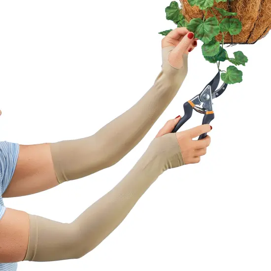 Collections Etc UV Sun Protection Comfortable Gardening Sleeves {2}