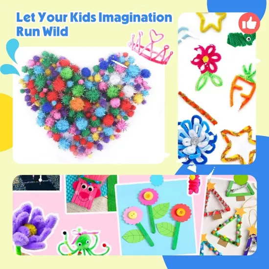 1000+ PCS Toddler DIY Craft Art Supply Set {2}