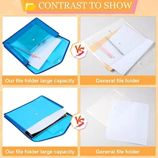 Plastic Expanding File Folders - Bright Color {3}