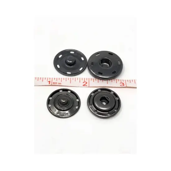 Gun Metal Sew On Snaps 6 Hole {4}
