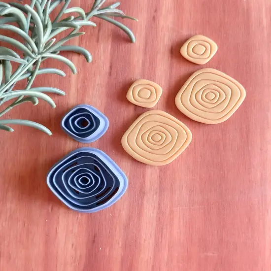 ORGANIC SQUARED SET | CLAY CUTTERS {1}