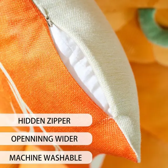 Fall Decor-Throw Pillow Covers 18x18 in Set of 4 {2}