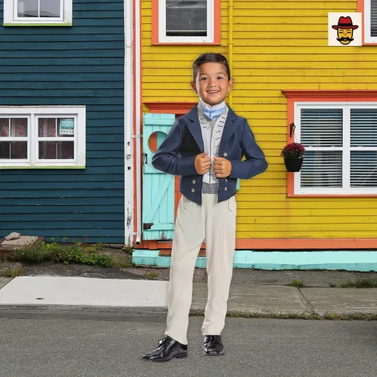 Kids Classic Little Mermaid Prince Eric Costume One-Piece Jumpsuit Jacket {2}