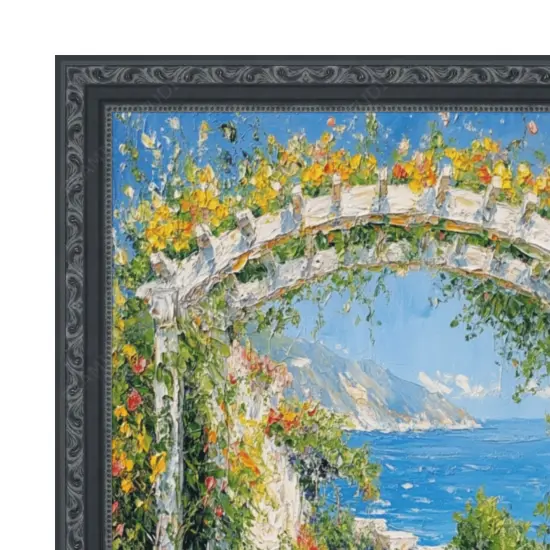 Beaded Black Scoop Picture Frame 16x16 frame {3}