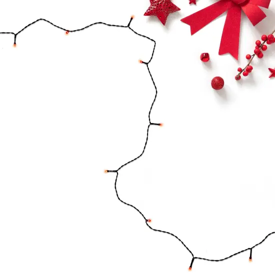 Northlight LED Wide Angle Christmas Lights - Red - 9.5' Green Wire - 20ct {5}