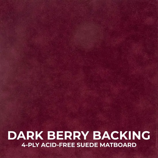 Black Wood Grain Shadow Box Frame with Acrylic Front - Dark Red Suede Backing, 30 Sizes {4}