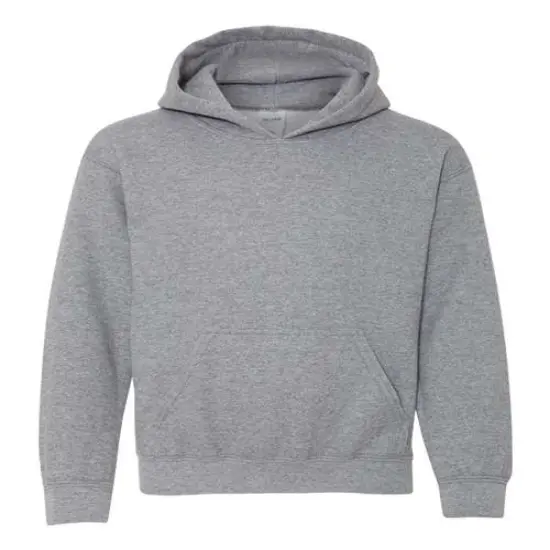 Gildan&reg; Youth Heavy Blend Hooded Sweatshirt Graphite Htr {1}