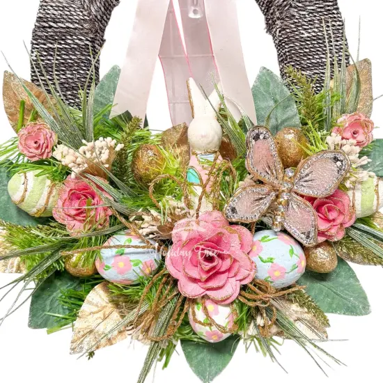 Easter Joy Oval Wreath {2}