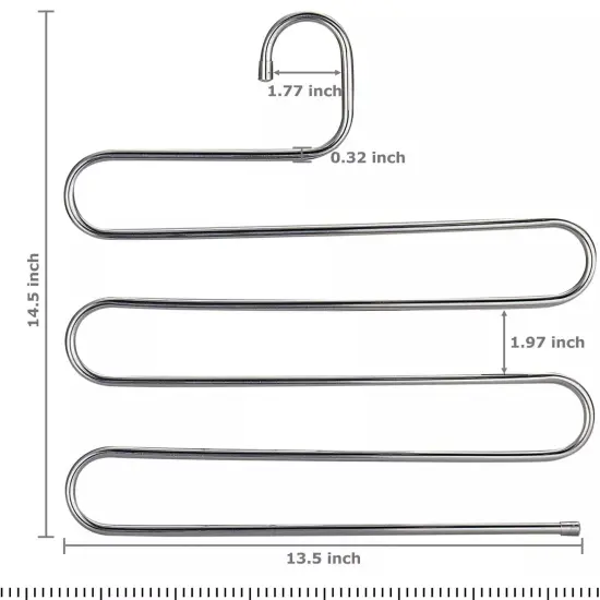 Kitcheniva 5 Layers S Shape Pants Scarf Hanger {3}