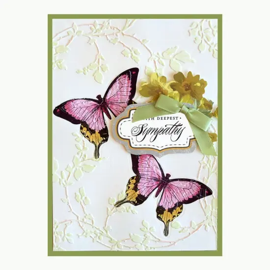 Butterfly & Bird Rub-On Transfers {4}