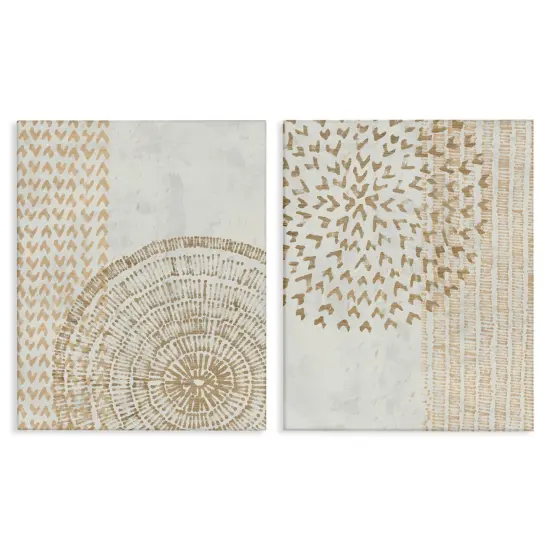 Stupell Industries Abstract Orbs and Stripes 2 pc Canvas Wall Art Set Design by June Erica Vess {7}