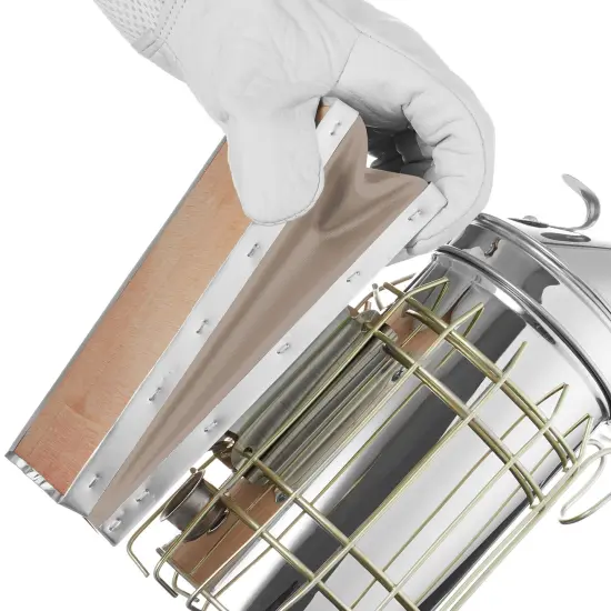 Honey Keeper Bee Hive Smoker Stainless Steel with Heat Shield Beekeeping Beehive Equipment {3}