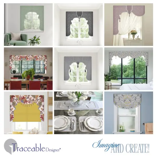 Ornate Lambrequin Valance Kit &ndash; Make Perfectly Shaped Scalloped Window Treatments Without Sewing {2}