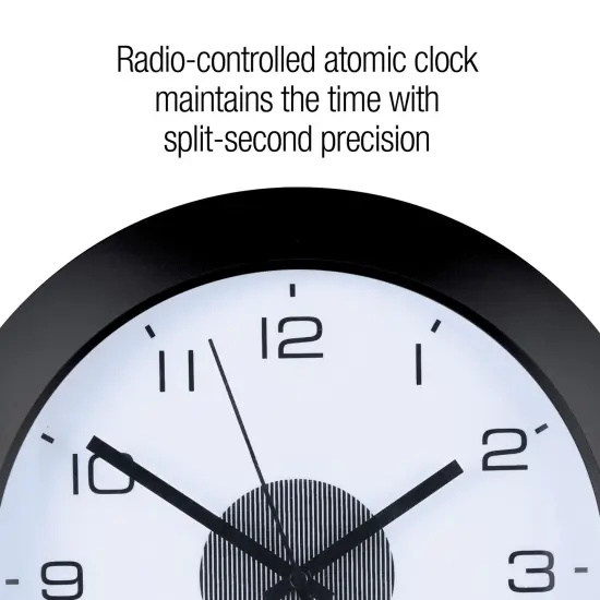 Collections Etc Split-second Precision Atomic Wall Clock With Light {6}