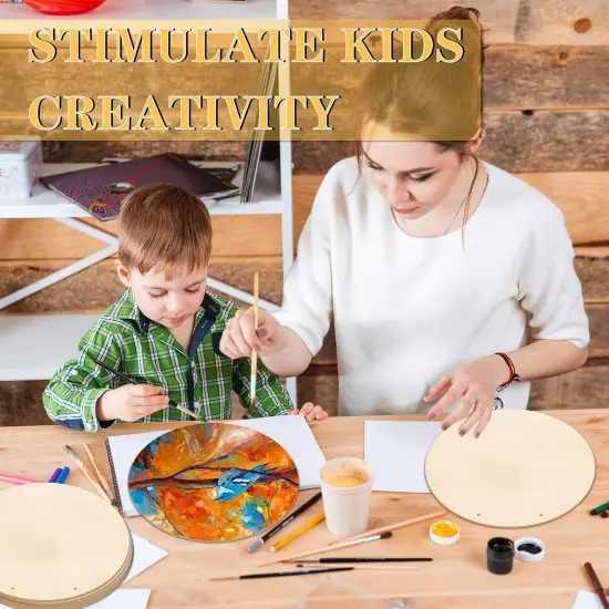 12 Inch Wood Circles for Crafts {2}
