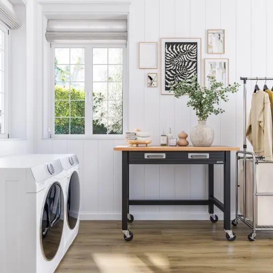 Seville Classics UltraHD 48&rdquo; Rolling Workbench, 48" W x 24" D x 37" H {2}