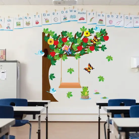 198Pcs Classroom Tree Bulletin Board Decor {5}