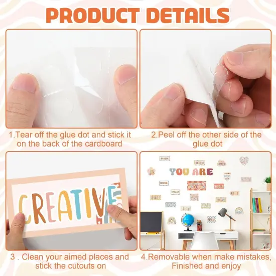 27 PCS Boho Affirmation Station Bulletin Board {3}