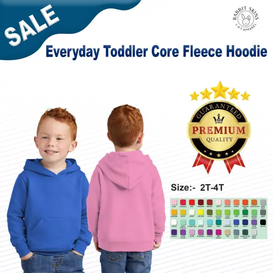 Port & Company&reg; Everyday Toddler Core Fleece Hoodie Athletic Heather {3}