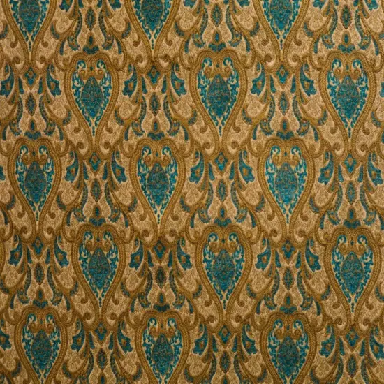 Sarah Upholstery & Drapery Fabric 100% Polyester, 54" Wide with Elegant Pattern Repeat Crimson {4}