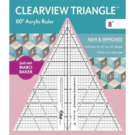 Clearview Triangle 8" Acrylic Ruler by C&T Publishing {1}