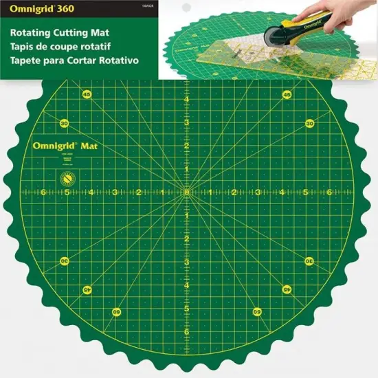 14" Rotating Cutting Mat Omnigrid by Dritz {1}