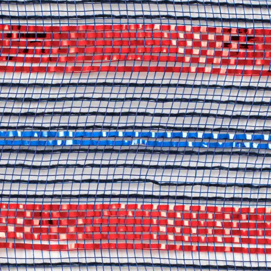 10" Poly Faux Jute Metallic Mesh Ribbon: Navy Blue, Royal, Red (10 Yards) {3}