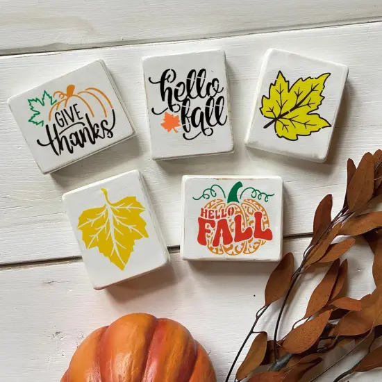 Small Stencils for Painting on Wood Reusable, 3 Inch Reusable Stencil {4}