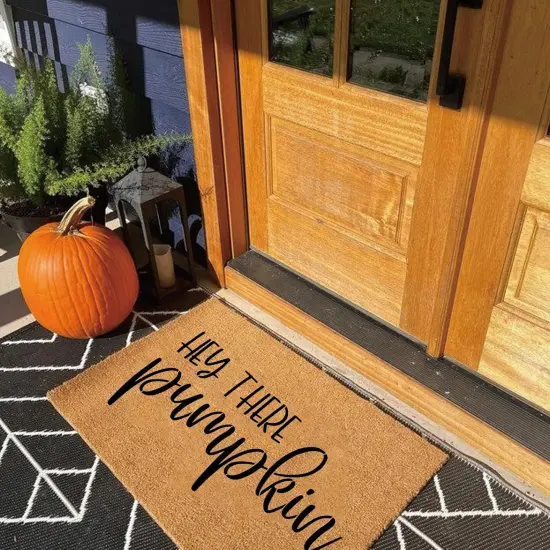 6 Pcs Large Fall Doormat Stencils Hello Pumpkin Templates {3}