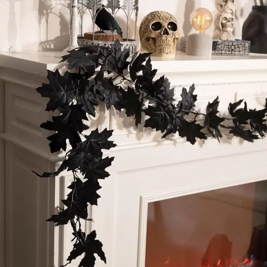 9ft Halloween Garland with Lights {2}