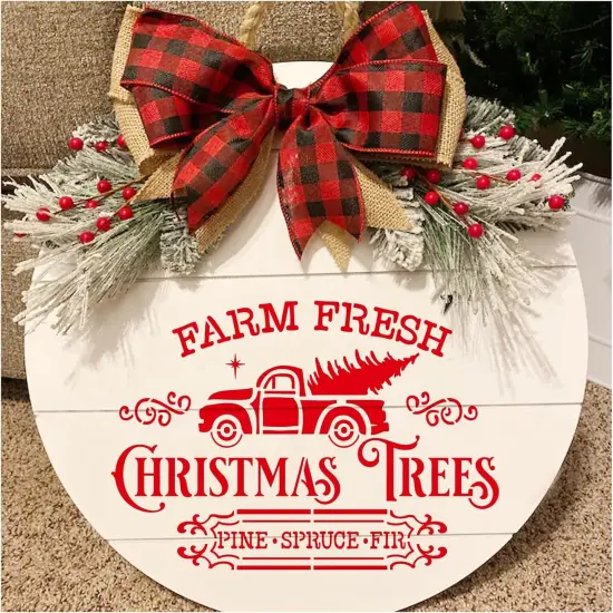 10 Pieces Christmas Stencils Reusable - 8 X 11 Inch {4}