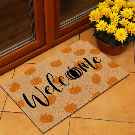 9 Pcs Fall Stencils for Door Mats Reusable Hello Pumpkin Leaves {4}