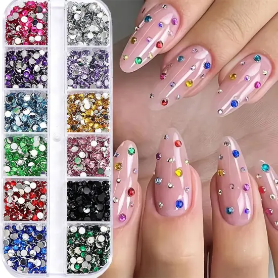 3000pcs Flatback Rhinestones for Nails {1}