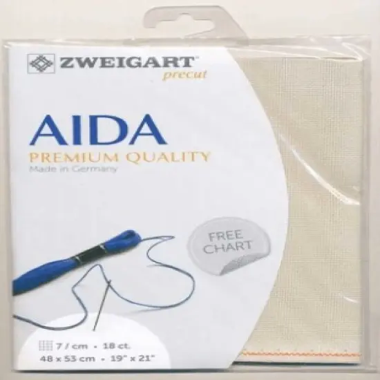 Zweigart Precut Fein-Aida 18 count Platinum {2}