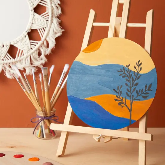 12 Pack 6 Inch Unfinished Wood Circles for Crafts, Blank Cutout Slices for Wood Burning, Engraving, Round Wooden Discs for DIY Coasters, Art Projects, 1/10 Inch Thick Brown {6}