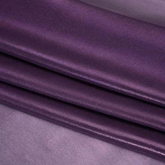 1 Yard Purple on Purple Liquid Sheen Metallic Polyester Chiffon Sheer Fabric 60" Width {1}