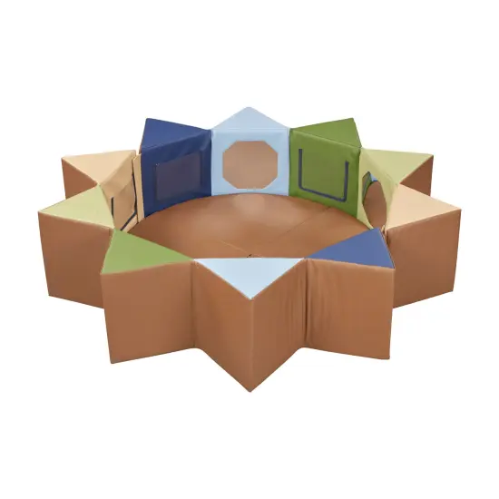 SoftZone Wall of Mirrors, Activity Center Earthtone {1}