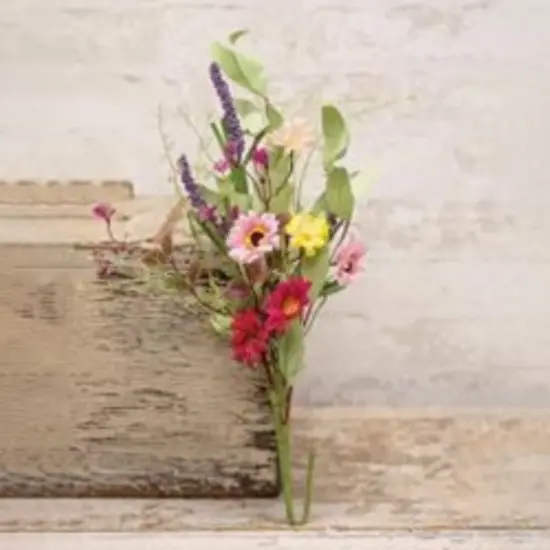 18&rdquo; Long Spring Mix Daisy Bush with Flexible Green-Wrapped Stem {2}