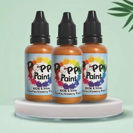 Honeygold Edible Food Paint Fast Drying Metallic Confectionery Decorating Paint {5}