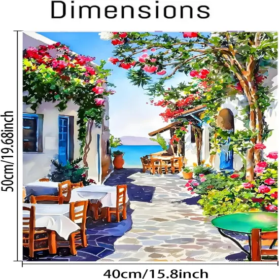 Scenery Paint by Numbers on Canvas for Beginners ( 16x20 Inch) {2}